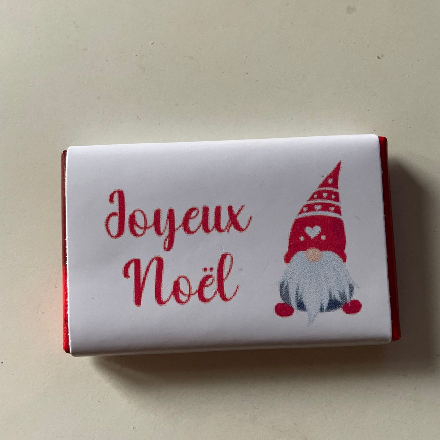 Chocolat individuel (Marque-place) Noël